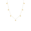 14K Gold Solid Mini Dangling Stars Necklace 14K - Adina Eden's Jewels