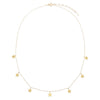 Solid Mini Dangling Stars Necklace 14K - Adina Eden's Jewels
