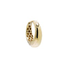 14K Gold / Single Solid Graduated Huggie Earring 14K - Adina Eden's Jewels