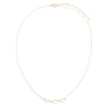  Solid Mini Open Hearts Choker Necklace 14K - Adina Eden's Jewels