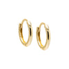14K Gold / Pair Solid Mini Rounded Cartilage Huggie Earring 14K - Adina Eden's Jewels