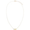  Solid Open Heart Bar Necklace 14K - Adina Eden's Jewels