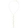  Solid Puffy Hearts Lariat Necklace 14K - Adina Eden's Jewels