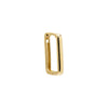 14K Gold / Single Solid Square Huggie Earring 14K - Adina Eden's Jewels