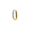 Two-Tone / Single Solid Two Tone Chain Link Huggie Earring - Adina Eden's Jewels
