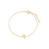 14K Gold / Leo Solid Zodiac Bracelet 14K - Adina Eden's Jewels