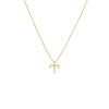 14K Gold / Aries Solid Zodiac Necklace 14K - Adina Eden's Jewels