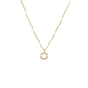 14K Gold / Cancer Solid Zodiac Necklace 14K - Adina Eden's Jewels