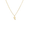 14K Gold / Leo Solid Zodiac Necklace 14K - Adina Eden's Jewels