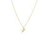 14K Gold / Sagittarius Solid Zodiac Necklace 14K - Adina Eden's Jewels