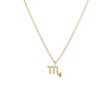 14K Gold / Scorpio Solid Zodiac Necklace 14K - Adina Eden's Jewels