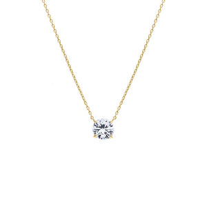 Gold Moissanite Juliette Necklace - Adina Eden's Jewels