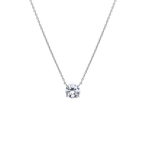 Silver Moissanite Juliette Necklace - Adina Eden's Jewels
