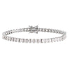 Silver / 6.5IN CZ Princess Cut Tennis Bracelet - Adina Eden's Jewels