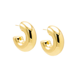 Gold Super Wide Bubble Hoop Earring - Adina Eden's Jewels