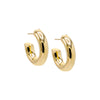 Gold / 20 MM Thick Hollow Hoop Earring - Adina Eden's Jewels