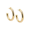 Gold / 35 MM Thick Hollow Hoop Earring - Adina Eden's Jewels