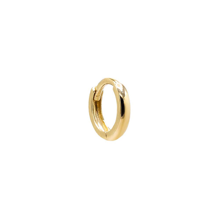 14K Gold / 6 MM / Single Thin Solid Cartilage Huggie Earring 14K - Adina Eden's Jewels