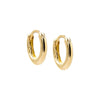 14K Gold / 7 MM / Pair Thin Solid Cartilage Huggie Earring 14K - Adina Eden's Jewels