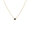 Onyx Tiny Pave Colored Gemstone Pendant Necklace - Adina Eden's Jewels