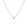 Mother of Pearl Tiny Pave Colored Gemstone Pendant Necklace - Adina Eden's Jewels