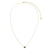  Tiny Pave Colored Gemstone Pendant Necklace - Adina Eden's Jewels