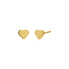 Gold / Pair Tiny Solid Heart Stud Earring - Adina Eden's Jewels