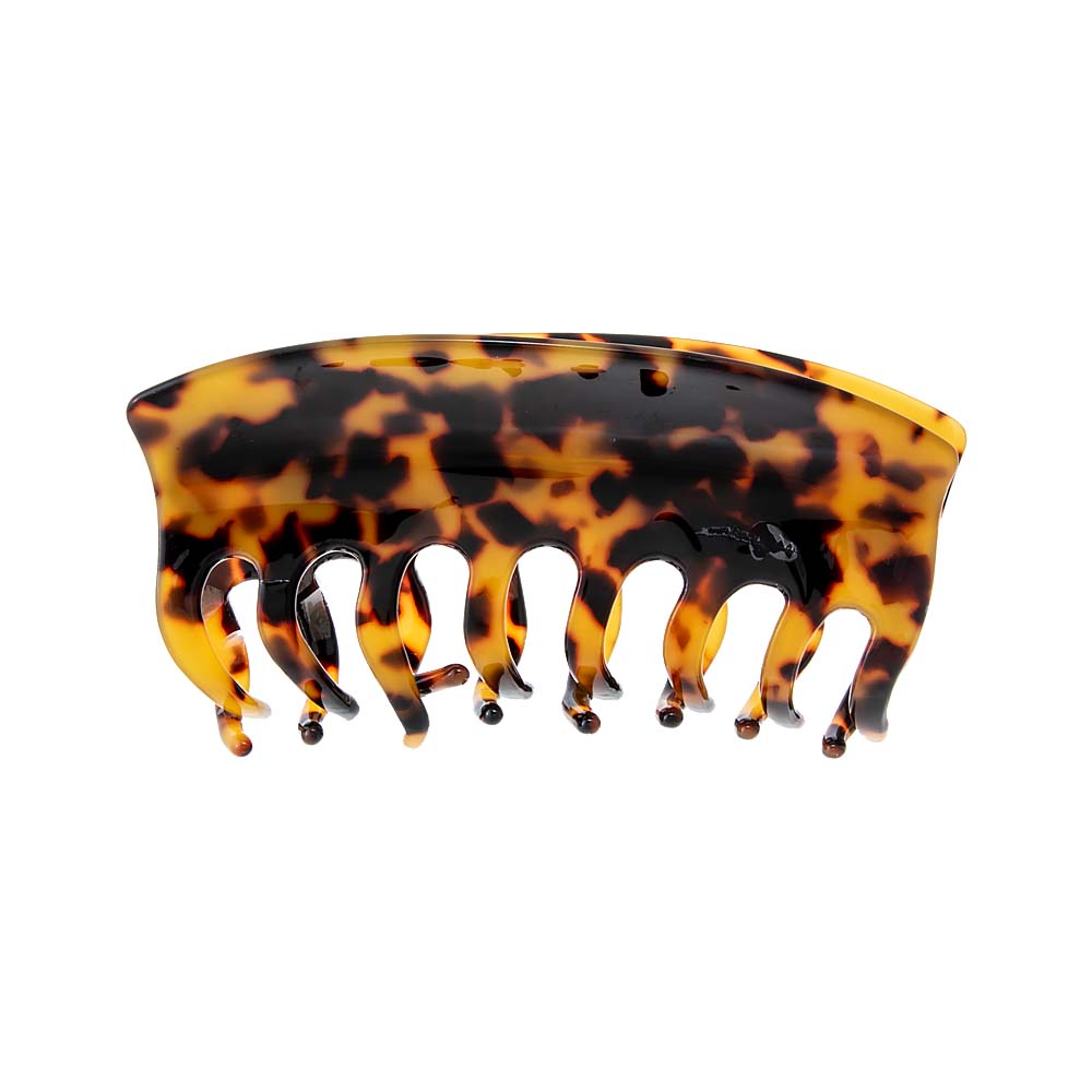 Dark Tortoise Large Elongated French Hair Claw Clip - Adina Eden's Jewels