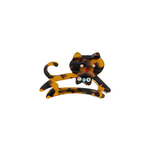 Dark Tortoise Jumping Cutout Cat Hair Claw Clip - Adina Eden's Jewels