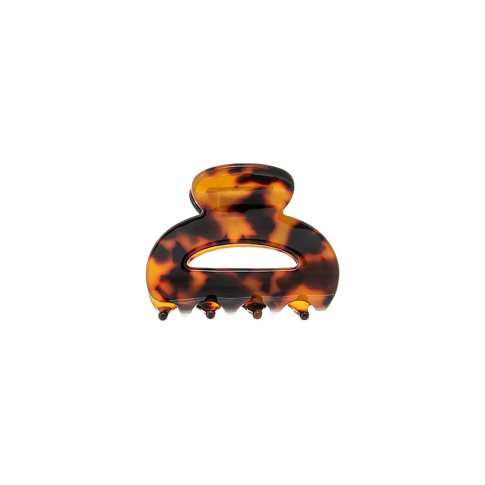 Dark Tortoise Mini Cutout Hair Claw Clip - Adina Eden's Jewels