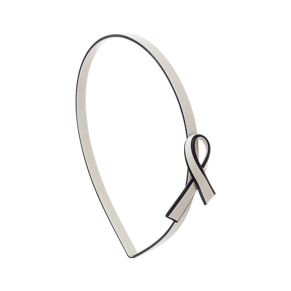 Cream Two Tone Bow Ribbon Headband - Adina Eden's Jewels