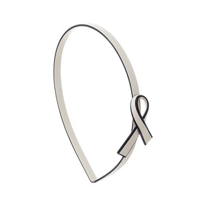 Cream Two Tone Bow Ribbon Headband - Adina Eden's Jewels