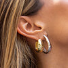  Solid Graduated Chunky Hoop Earring - Adina Eden's Jewels