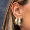  Solid Graduated Chunky Hoop Earring - Adina Eden's Jewels