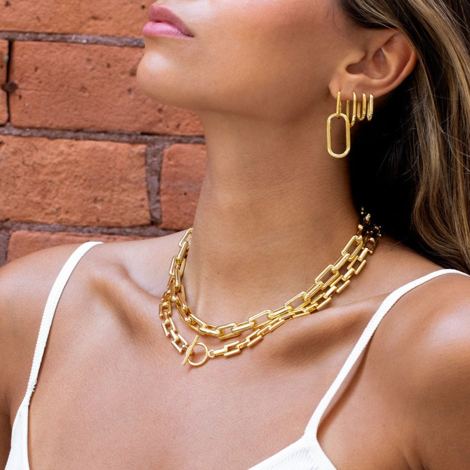 Shop Chunky Paperclip Chain Necklace by ARVINO at House of Designers –  HOUSE OF DESIGNERS