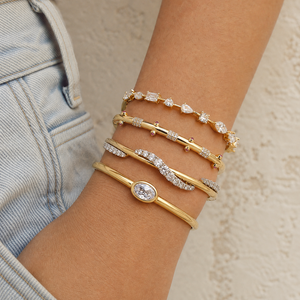 CZ Multi Shape Bangle