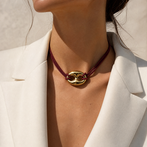 Chunky Mariner Accent Rope Choker