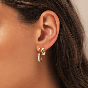 Bold Dome Huggie Earring 14K - Adina Eden's Jewels