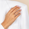  Lab Grown Diamond Pave Emerald Cut Engagement Ring 14K - Adina Eden's Jewels