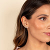  Lab Grown Diamond Princess Cut Four Prong Stud Earring 14K - Adina Eden's Jewels