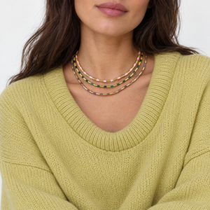 Golden Amethyst Gemstone Choker Necklace - Adina Eden's Jewels