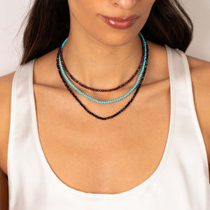 Colored Bead Choker Necklace