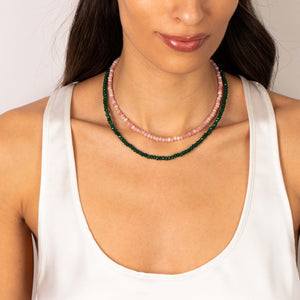 Colored Bead Choker Necklace