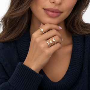 Lab Grown Diamond Double Marquise Ring - Adina Eden's Jewels