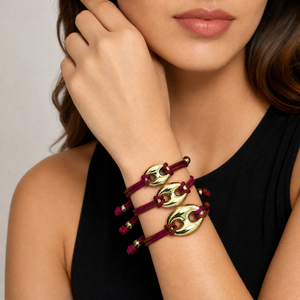 Chunky Mariner Accent Rope Bracelet - Adina Eden's Jewels