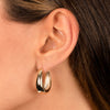  Solid Vintage Chubby Hoop Earring - Adina Eden's Jewels