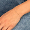  Diamond Tiny Cross Bracelet 14K - Adina Eden's Jewels