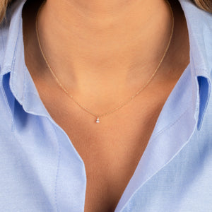  Diamond Teardrop Necklace 14K - Adina Eden's Jewels