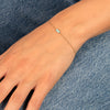  Diamond & Enamel Evil Eye Bracelet 14K - Adina Eden's Jewels