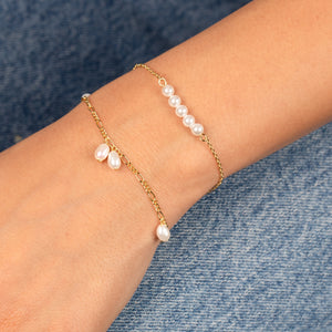  Dangling Pearl Clusters Bracelet - Adina Eden's Jewels